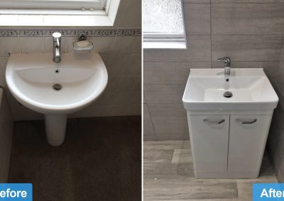 Bathroom renovation project completed in Evington, Leicester by Bath Barn's Bathroom Fitters