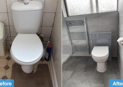 Project - Bathroom Installation in Leicester - before/after photos